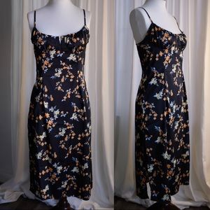 Floral midi dress | M